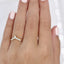 0.31 TCW Round & Pear Cut Curved Moissanite Wedding Band - crownmoissanite