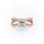 2.08 CT Princess Shaped Moissanite Hidden Halo Engagement Ring - crownmoissanite