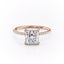 2.08 CT Princess Shaped Moissanite Solitaire Engagement Ring - crownmoissanite