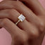2.08 CT Princess Solitaire Milgrain Pave Moissanite Engagement Ring - crownmoissanite