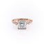 2.08 CT Princess Shaped Moissanite Solitaire Engagement Ring - crownmoissanite