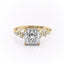 2.08 CT Princess Shaped Moissanite Solitaire Engagement Ring - crownmoissanite