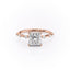 2.08 CT Princess Shaped Moissanite Hidden Halo Engagement Ring - crownmoissanite