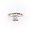 2.08 CT Princess Shaped Moissanite Solitaire Engagement Ring - crownmoissanite