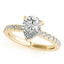 1.0- 3.0 CT Pear Moissanite Pave Engagement Ring