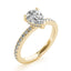 1.0- 3.0 CT Pear Moissanite Pave Engagement Ring
