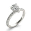 1.0- 3.0 CT Pear Moissanite Pave Engagement Ring
