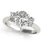 1.0 - 3.0 CT  Oval Moissanite Three stone Engagement Ring