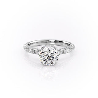 1.60 CT Round Shaped Moissanite Solitaire Engagement Ring - crownmoissanite