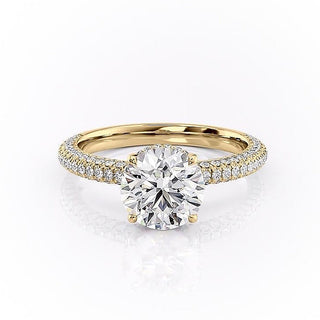 1.60 CT Round Shaped Moissanite Solitaire Engagement Ring - crownmoissanite