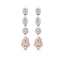 1.44 TCW Round Moissanite Diamond Drop Earrings - crownmoissanite