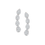 0.64 TCW Round Moissanite Diamond Ear Crawler Earrings - crownmoissanite