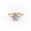 2.10 CT Radiant Cut Three Stone Style Moissanite Engagement Ring - crownmoissanite