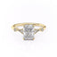 1.04 CT Radiant Cut Solitaire Moissanite Engagement Ring - crownmoissanite