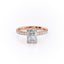 2.0 CT Radiant Shaped Diamond Solitaire Engagement Ring - crownmoissanite