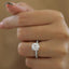 1.60 CT Round Three Side Pave Setting Moissanite Engagement Ring - crownmoissanite