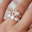 1.20 CT Heart Cut Halo Style Moissanite Bridal Ring Set