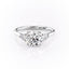 1.60 CT Round Cut Three Stone Moissanite Engagement Ring - crownmoissanite