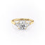1.60 CT Round Cut Three Stone Moissanite Engagement Ring - crownmoissanite