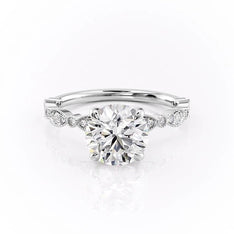 1.60 CT Round Shaped Moissanite Solitaire Engagement Ring - crownmoissanite