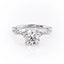 1.60 CT Round Cut Milgrain Solitaire Style Moissanite Engagement Ring - crownmoissanite