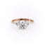 1.60 CT Round Shaped Moissanite Cluster Engagement Ring - crownmoissanite