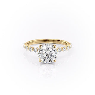 1.60 CT Round Shaped Moissanite Solitaire Engagement Ring - crownmoissanite