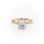 1.60 CT Round Cut Milgrain Solitaire Style Moissanite Engagement Ring - crownmoissanite