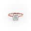 1.60 CT Round Cut Solitaire Twisted Rope Moissanite Engagement Ring - crownmoissanite