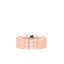 Satin-Finish Stone Setting White Gold Men's Band - crownmoissanite