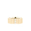 Satin-Finish Stone Setting White Gold Men's Band - crownmoissanite