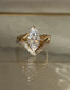 1.0 - 2.0  CT Marquise Cut Moissanite  Solitaire Bridal Set