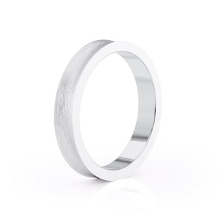 Classic Brushed Finish Wedding Band For Men - crownmoissanite