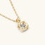 1.0 CT Round Moissanite Diamond Solitaire Necklace - crownmoissanite