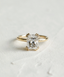 2.10 CT Radiant Cut Solitaire Setting Moissanite Engagement Ring