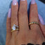 1.22 CT Elongated Cushion Solitaire Moissanite Engagement Ring - crownmoissanite