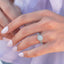 1.50 CT Oval Moissanite Diamond Halo Engagement Ring - crownmoissanite