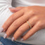 0.34 CT Round Shaped Moissanite Twisted Wedding Band - crownmoissanite