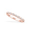 0.16 CT Round Shaped Moissanite Milgrain Wedding Band - crownmoissanite