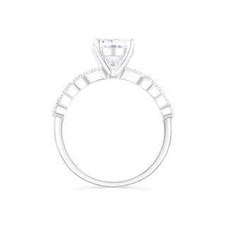 1.50 CT Round Cut Solitaire Moissanite Engagement Ring - crownmoissanite