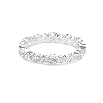 0.20 CT Round Shaped Moissanite Full Eternity Wedding Band - crownmoissanite