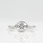 1.0 CT Oval Cut Bezel Solitaire Moissanite Engagement Ring - crownmoissanite