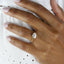 1.0 CT Oval Cut Bezel Solitaire Moissanite Engagement Ring - crownmoissanite