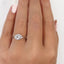 1.0 CT Oval Cut Bezel Solitaire Moissanite Engagement Ring - crownmoissanite