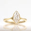 1.0 CT Marquise Shaped Moissanite Bezel Solitaire Engagement Ring - crownmoissanite