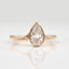 1.33 CT Pear Cut Bezel Solitaire Moissanite Engagement Ring - crownmoissanite