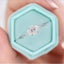 1.0 CT Oval Shaped Moissanite Cluster Engagement Ring - crownmoissanite