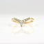0.31 TCW Round & Pear Cut Curved Moissanite Wedding Band - crownmoissanite