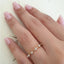 0.30 CT Round Shaped Moissanite Dainty Wedding Band - crownmoissanite