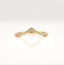 0.17 TCW Round Cut Curved Moissanite Wedding Band - crownmoissanite